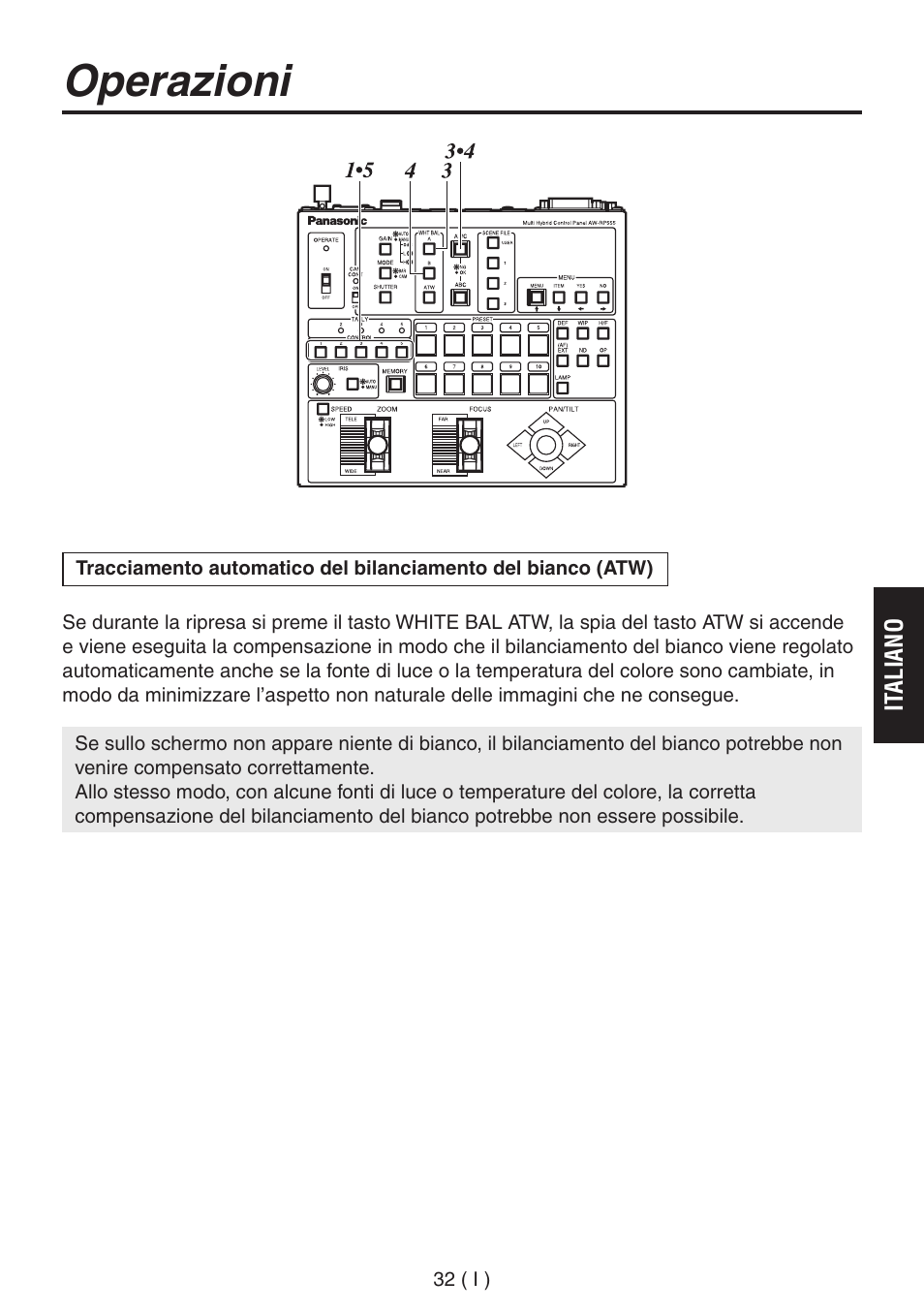 Operazioni | Panasonic AW-RP555 User Manual | Page 159 / 296