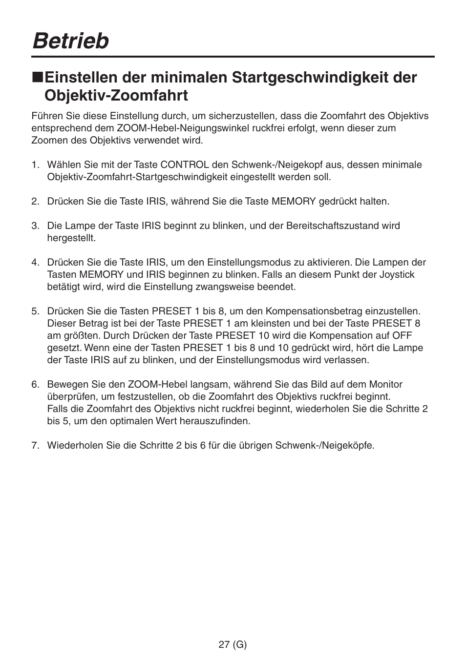 Betrieb | Panasonic AW-RP555 User Manual | Page 70 / 296