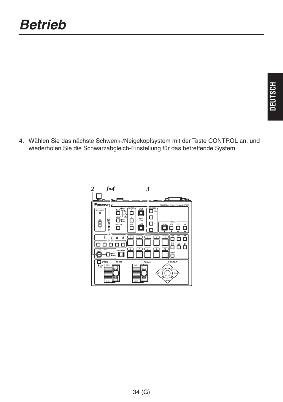 Betrieb | Panasonic AW-RP555 User Manual | Page 77 / 296