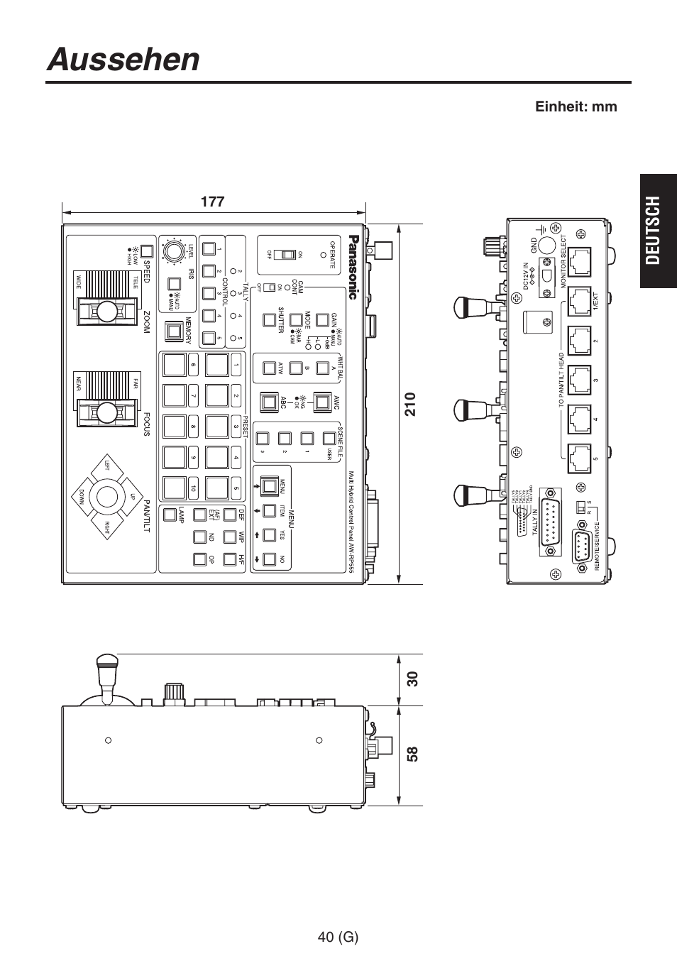 Aussehen | Panasonic AW-RP555 User Manual | Page 83 / 296