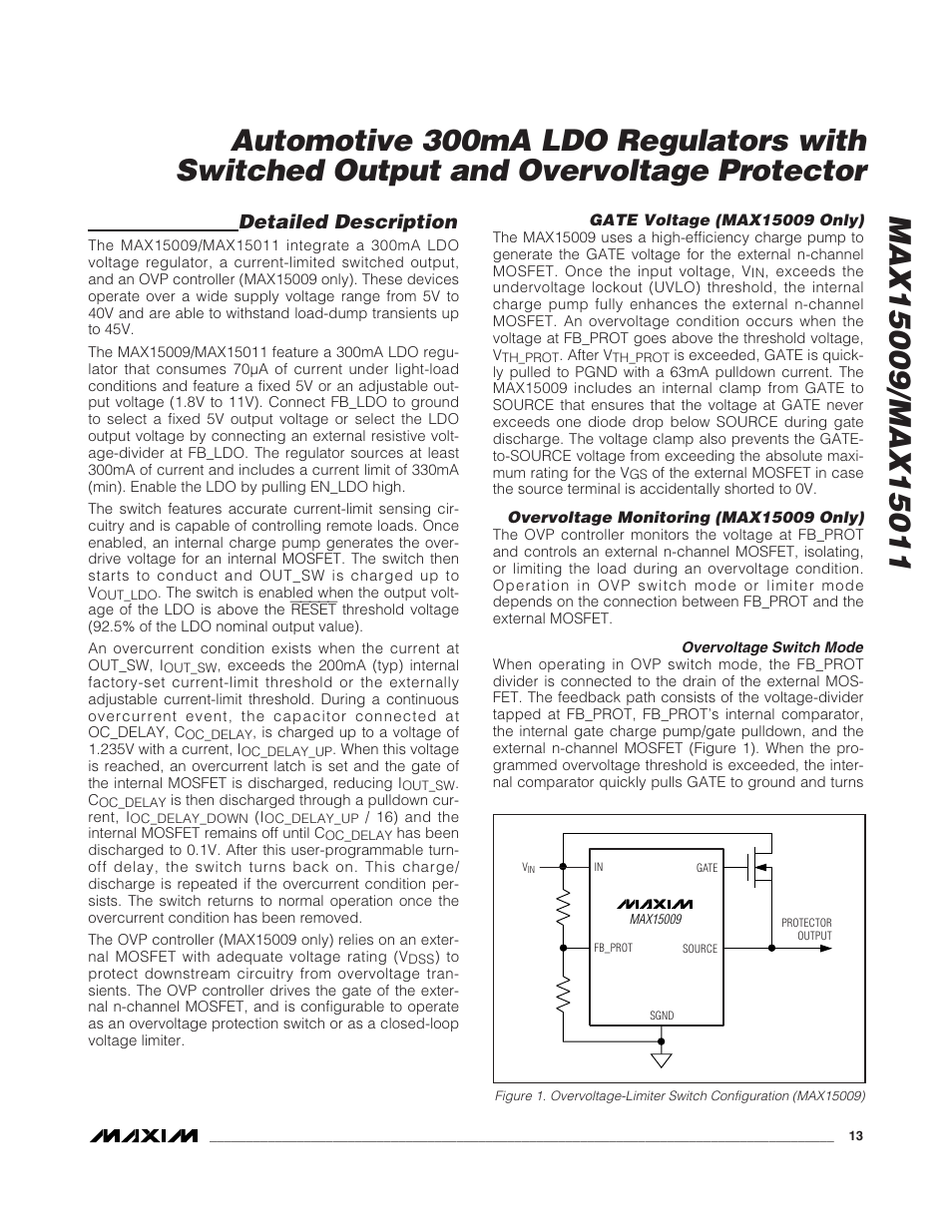 Detailed description | Rainbow Electronics MAX15011 User Manual | Page 13 / 24