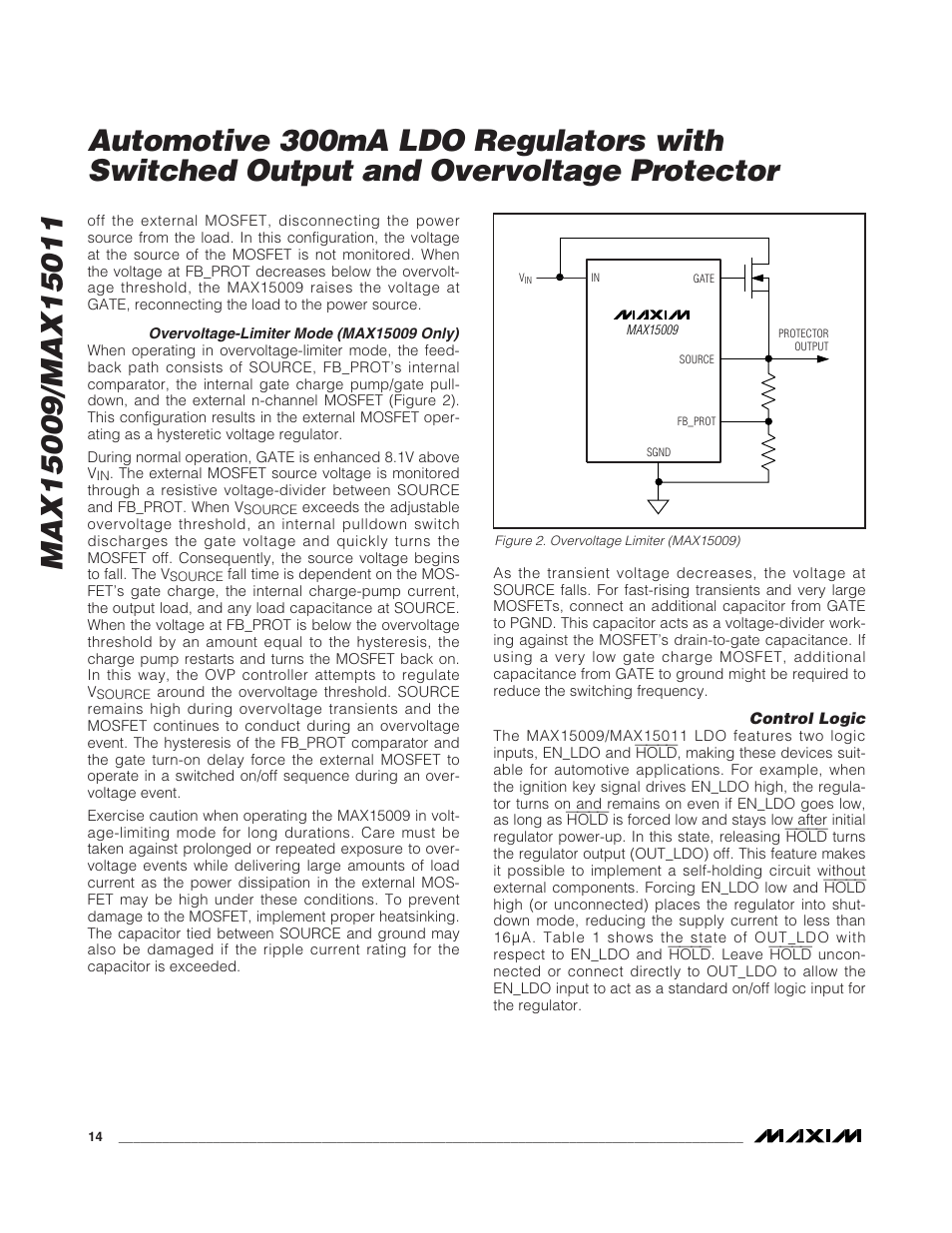Rainbow Electronics MAX15011 User Manual | Page 14 / 24