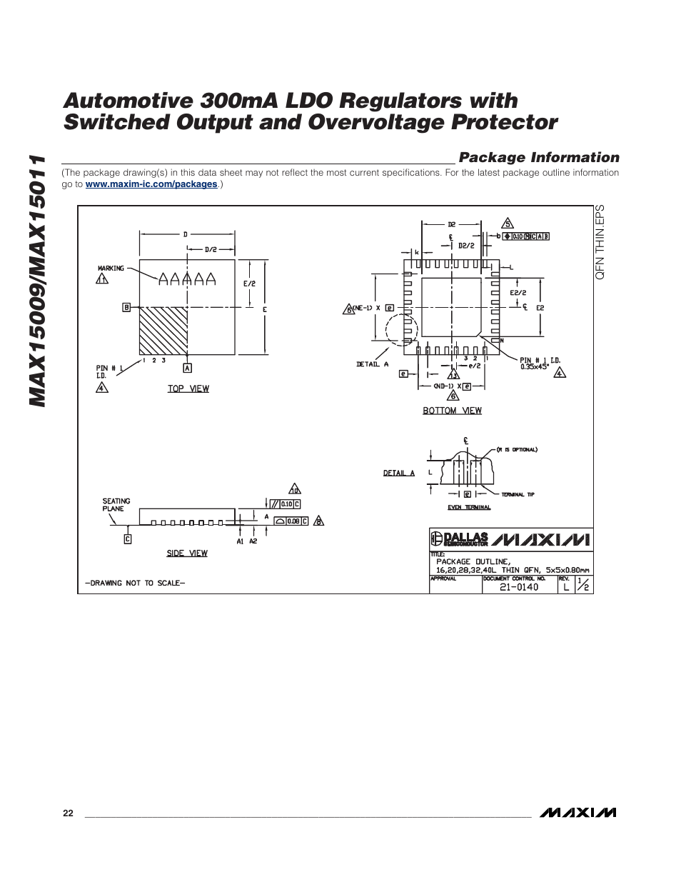 Rainbow Electronics MAX15011 User Manual | Page 22 / 24