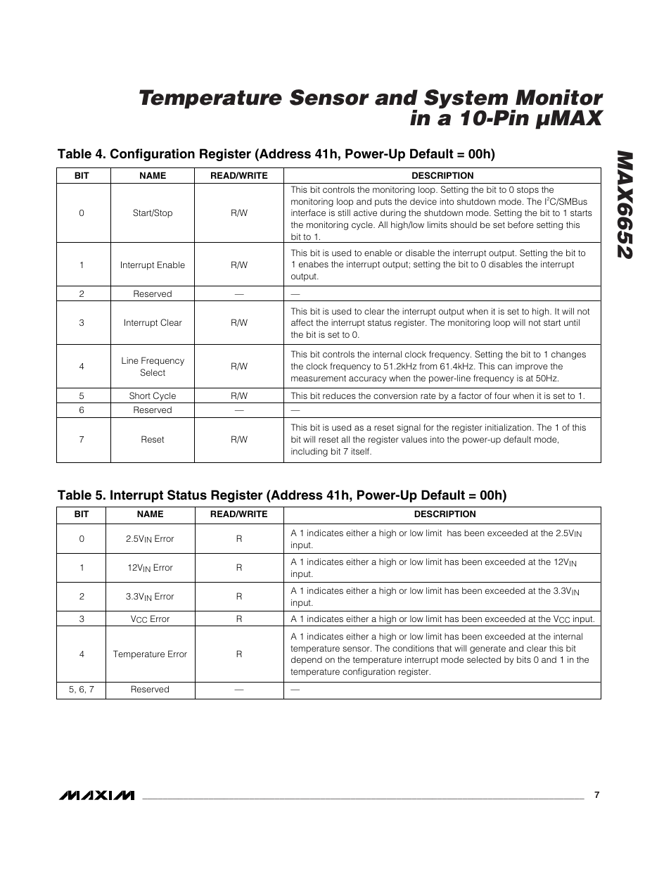 Rainbow Electronics MAX6652 User Manual | Page 7 / 12