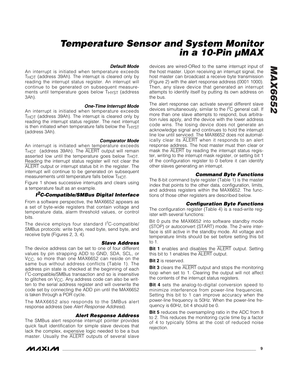 Max6652 | Rainbow Electronics MAX6652 User Manual | Page 9 / 12