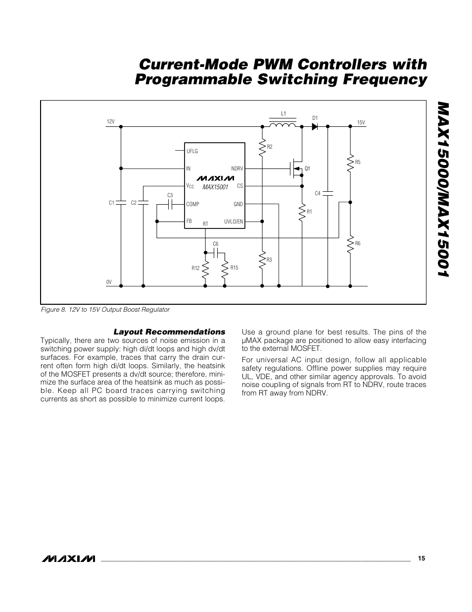 Rainbow Electronics MAX15001 User Manual | Page 15 / 18