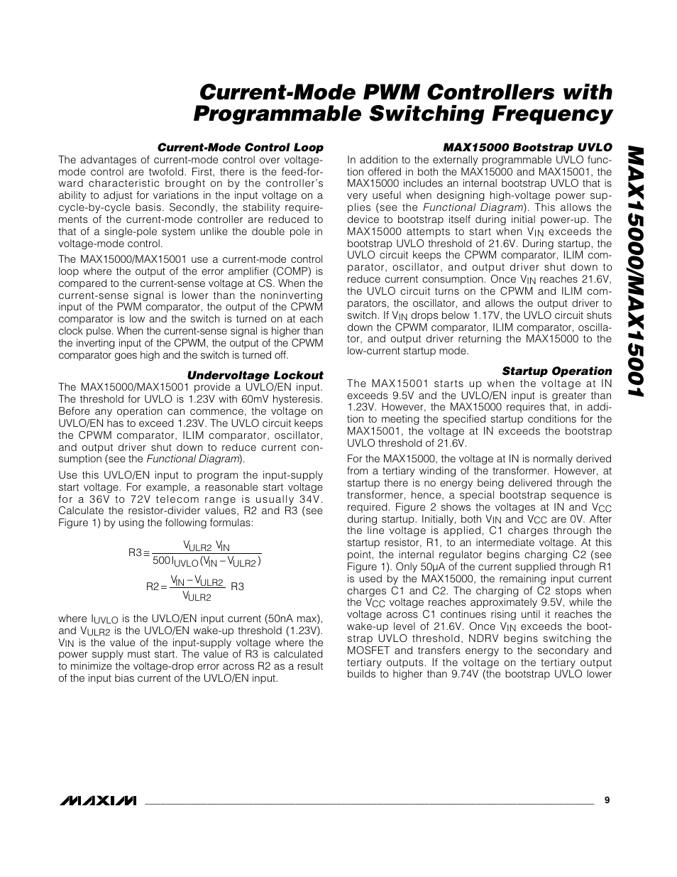 Rainbow Electronics MAX15001 User Manual | Page 9 / 18