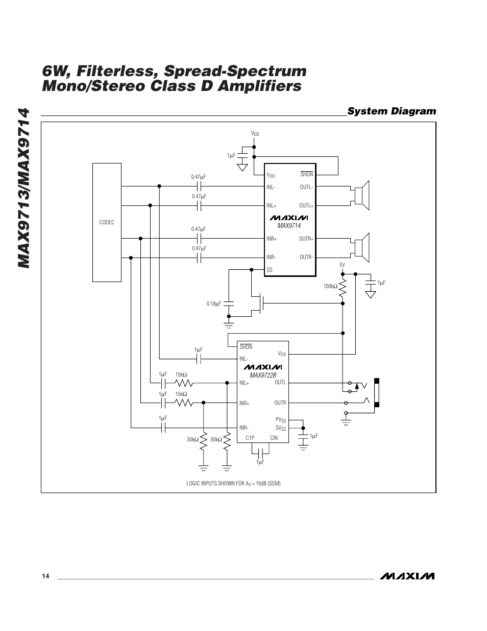 System diagram | Rainbow Electronics MAX9714 User Manual | Page 14 / 18