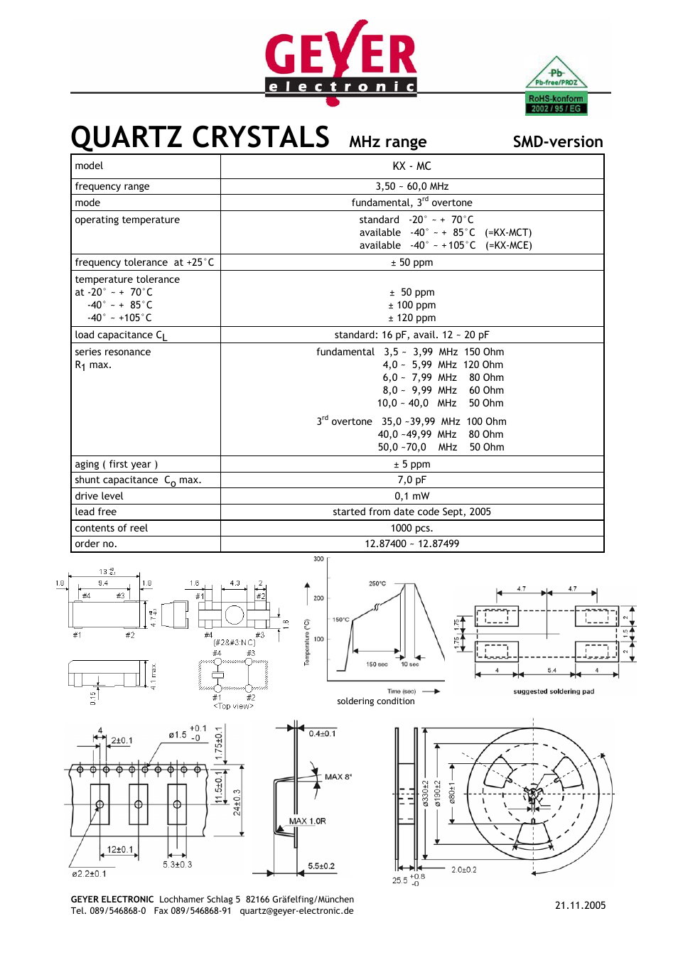Rainbow Electronics KX- MC User Manual | 1 page