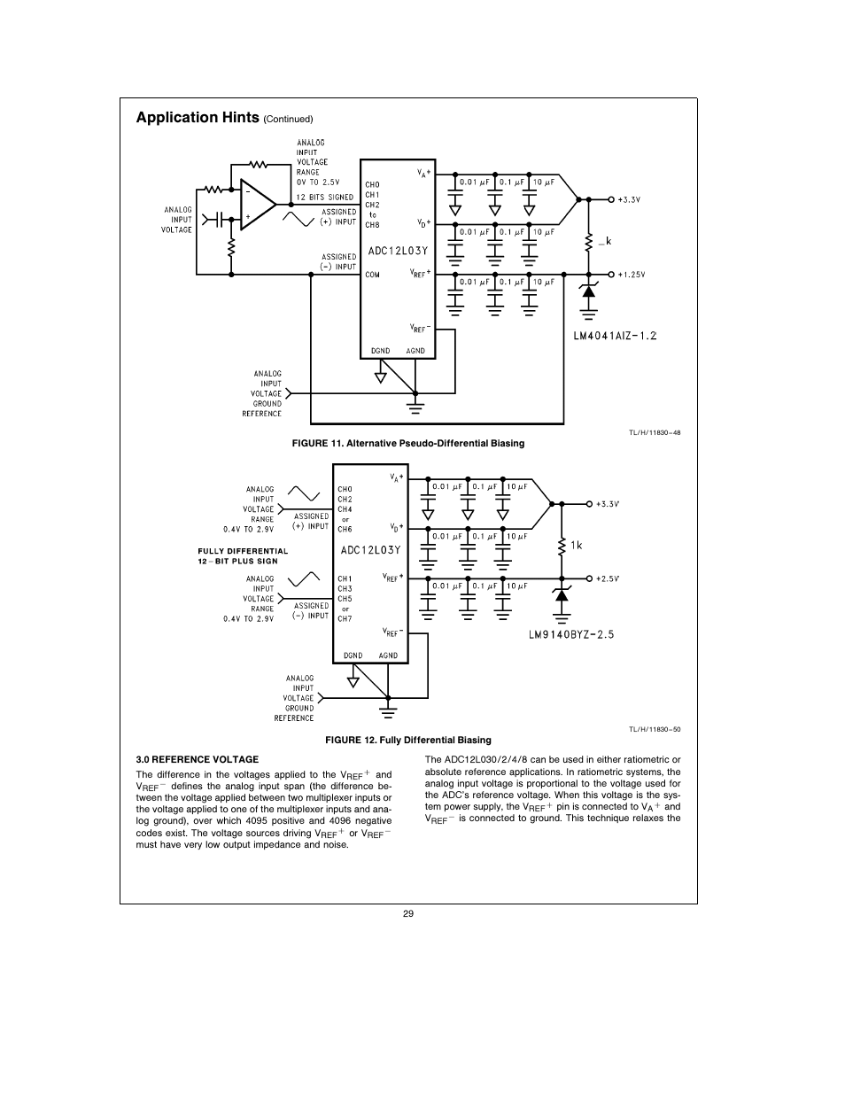 Application hints | Rainbow Electronics ADC12L038 User Manual | Page 29 / 40