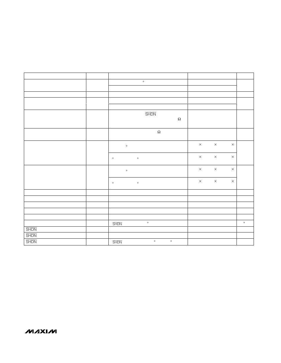 Electrical characteristics (continued) | Rainbow Electronics MAX8719 User Manual | Page 3 / 10