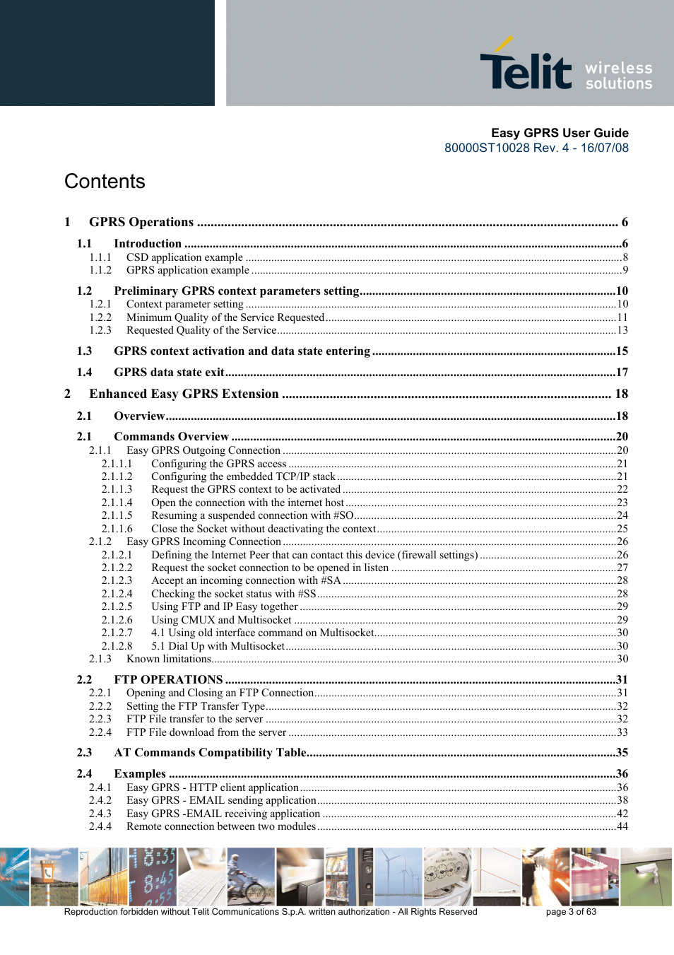 Rainbow Electronics GM862-QUAD-PY User Manual | Page 3 / 63