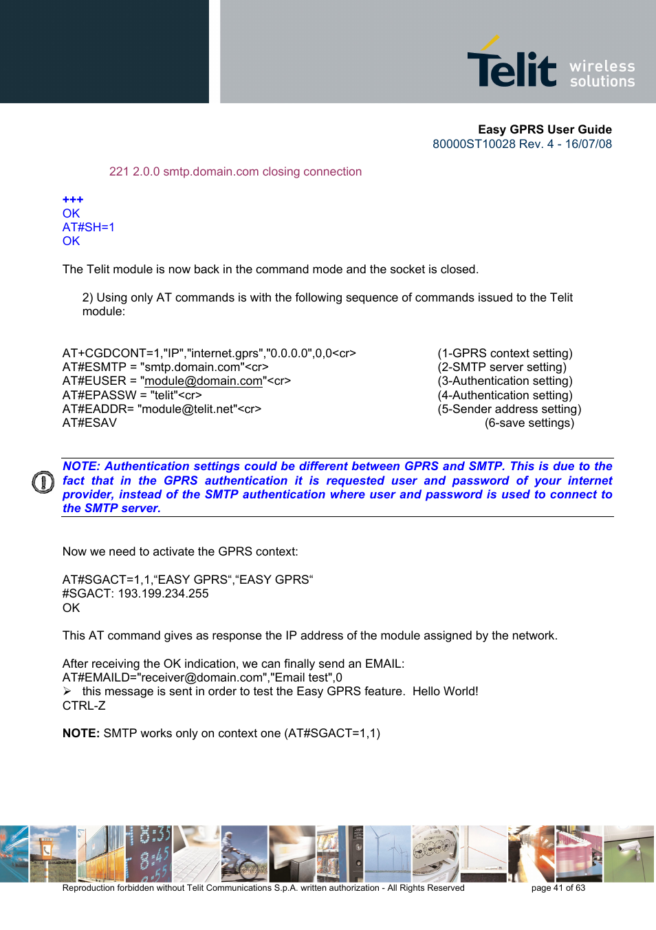 Rainbow Electronics GM862-QUAD-PY User Manual | Page 41 / 63