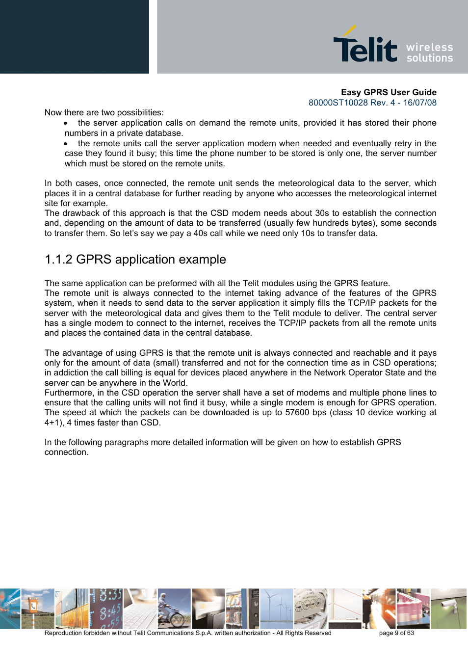 2 gprs application example | Rainbow Electronics GM862-QUAD-PY User Manual | Page 9 / 63