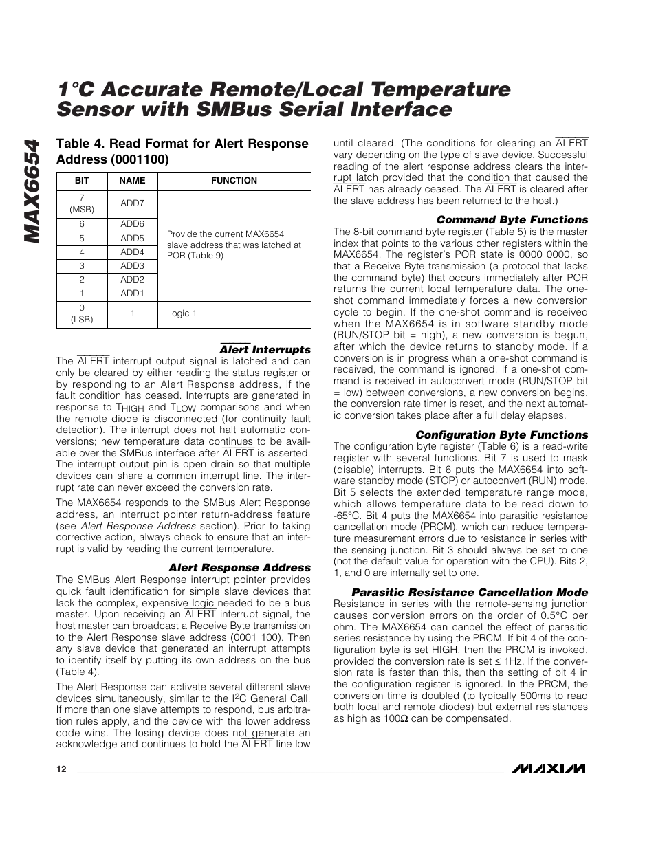 Rainbow Electronics MAX6654 User Manual | Page 12 / 16