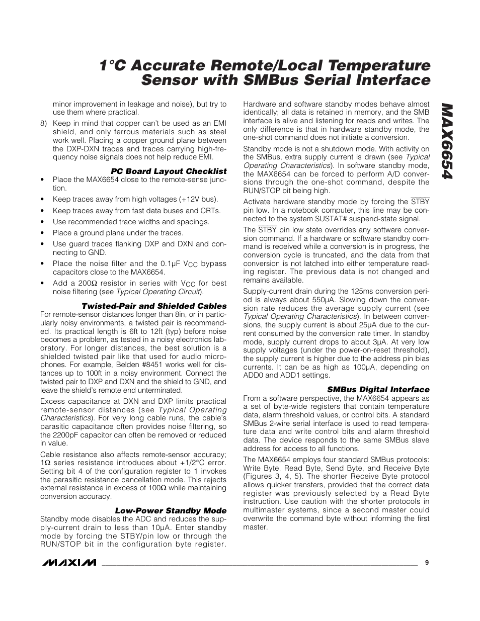 Rainbow Electronics MAX6654 User Manual | Page 9 / 16