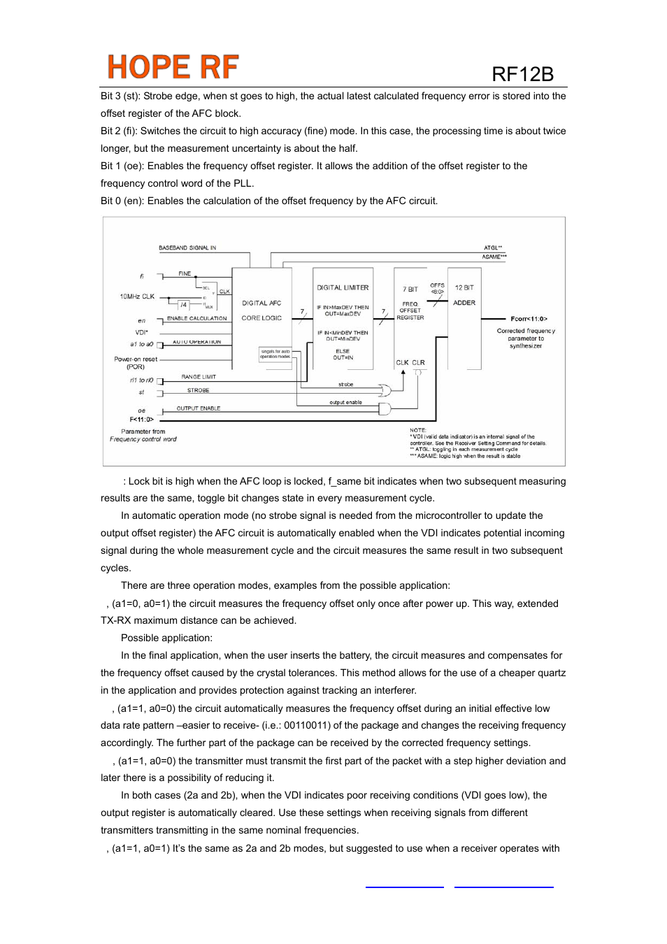 Rf12b | Rainbow Electronics RF12B User Manual | Page 19 / 36