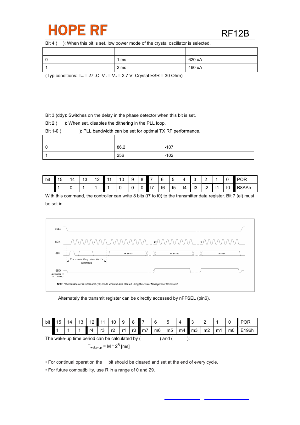 Rf12b | Rainbow Electronics RF12B User Manual | Page 21 / 36