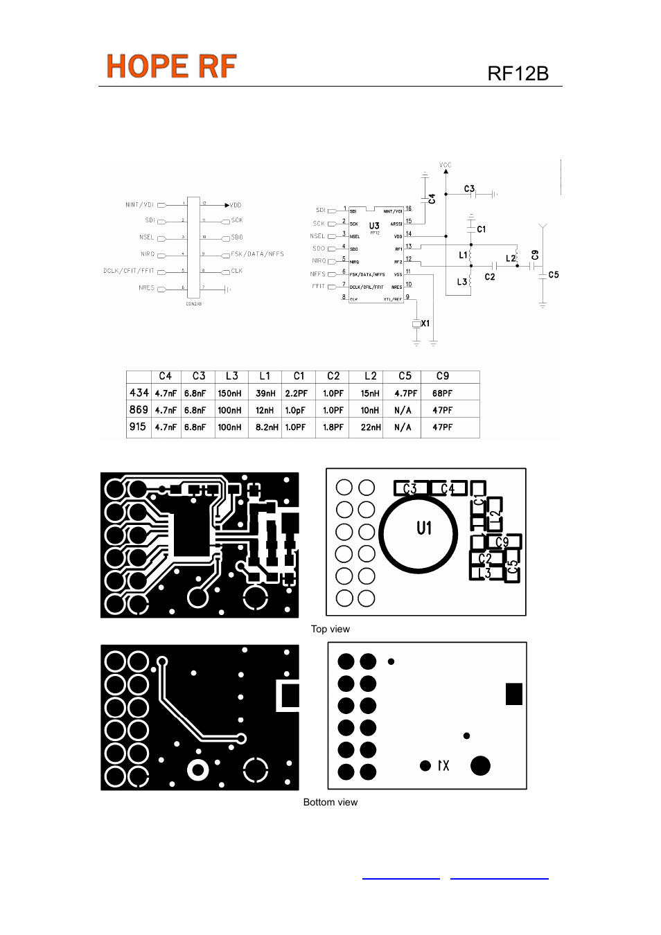 Reference designs, Rf12b | Rainbow Electronics RF12B User Manual | Page 32 / 36