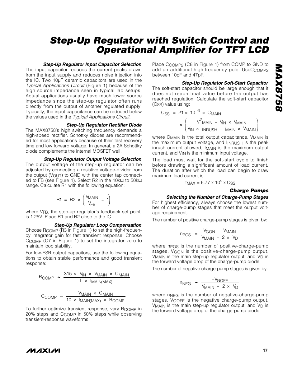 Rainbow Electronics MAX8758 User Manual | Page 17 / 20