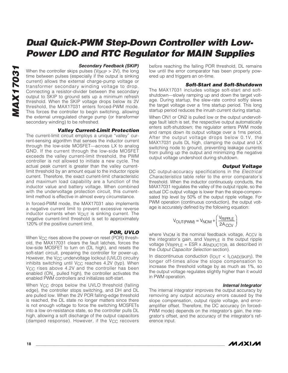 Rainbow Electronics MAX17031 User Manual | Page 18 / 24