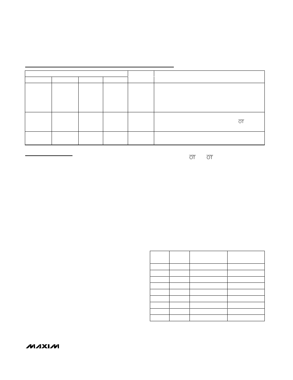 Detailed description, Pin description (continued), Table 1. setting t | Rainbow Electronics MAX6645 User Manual | Page 5 / 17