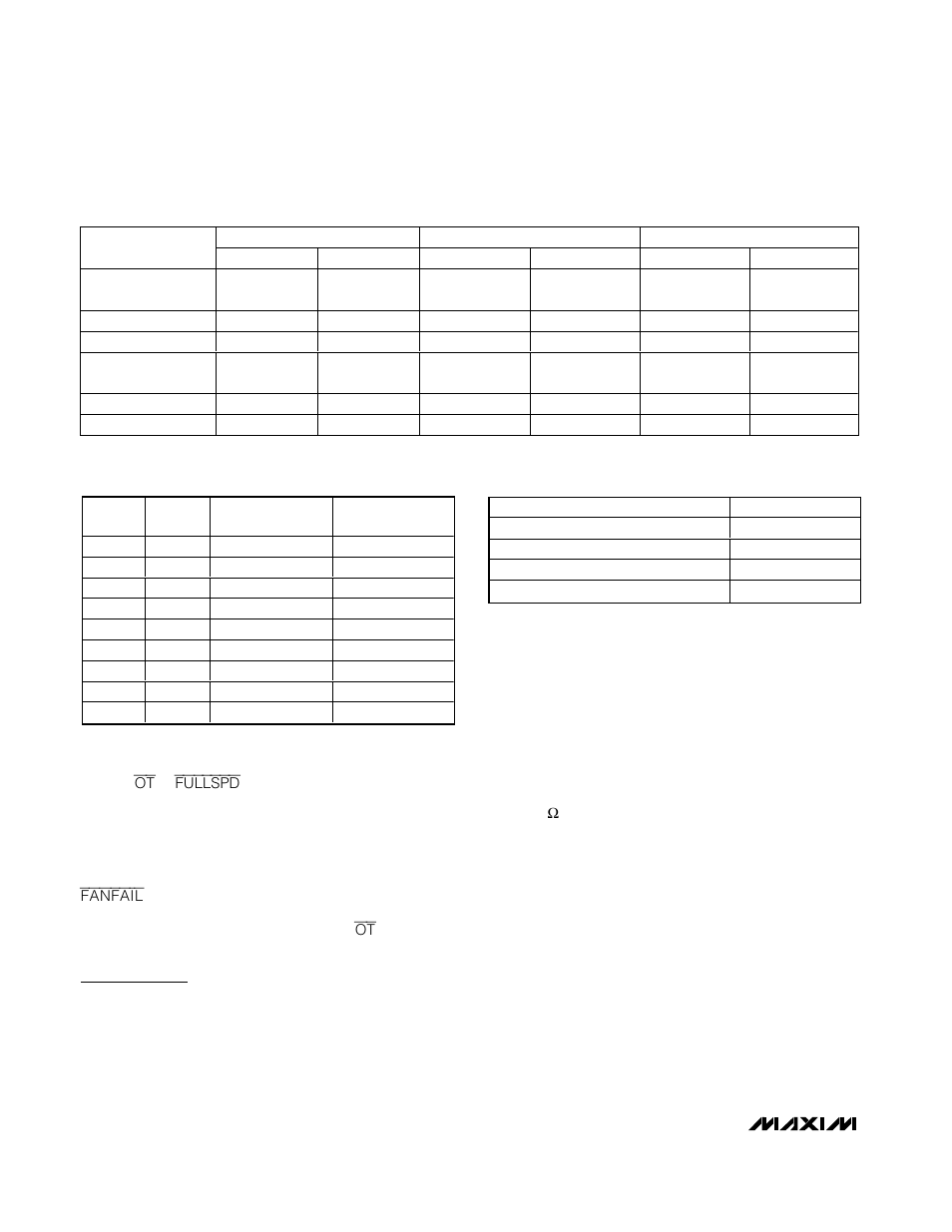 Applications information, Table 5. remote-sensor transistor manufacturers, Table 4. setting the overtemperature thresholds (t | Rainbow Electronics MAX6645 User Manual | Page 8 / 17