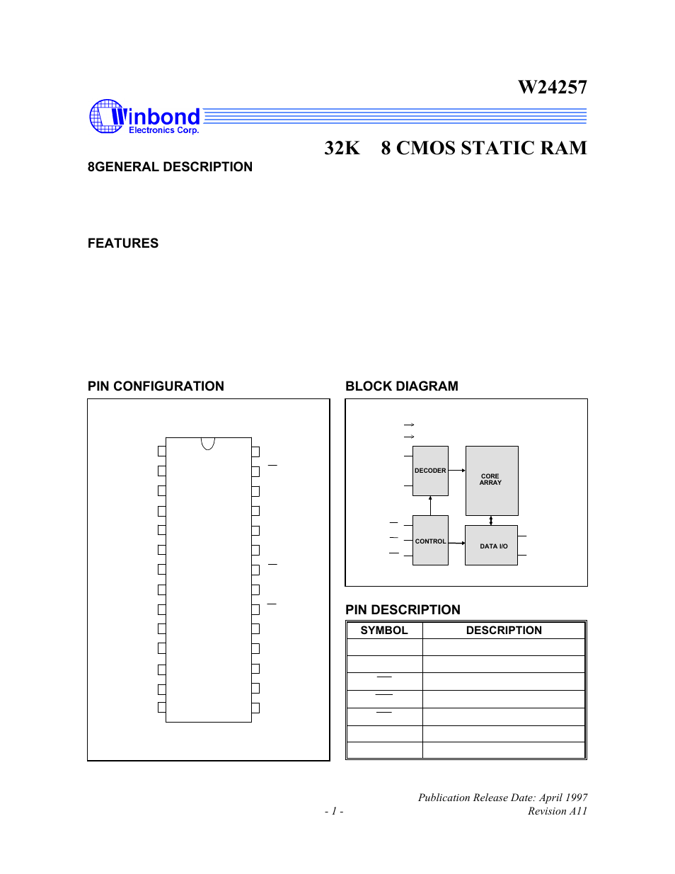 Rainbow Electronics W24257 User Manual | 11 pages