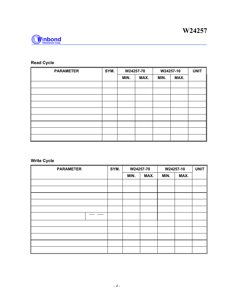 Rainbow Electronics W24257 User Manual | Page 4 / 11
