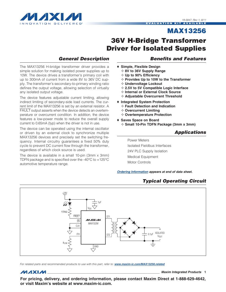 Rainbow Electronics MAX13256 User Manual | 17 pages