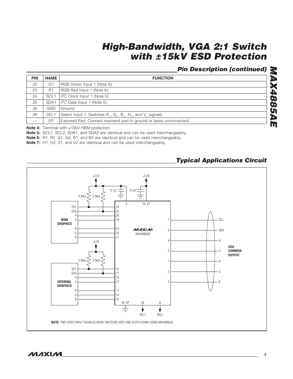Rainbow Electronics MAX4885AE User Manual | Page 7 / 10