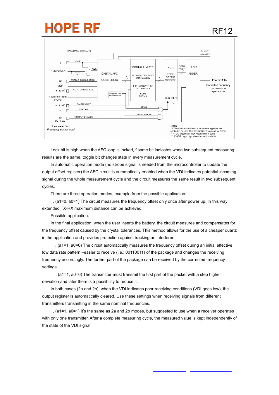 Rf12 | Rainbow Electronics RF12 User Manual | Page 20 / 31