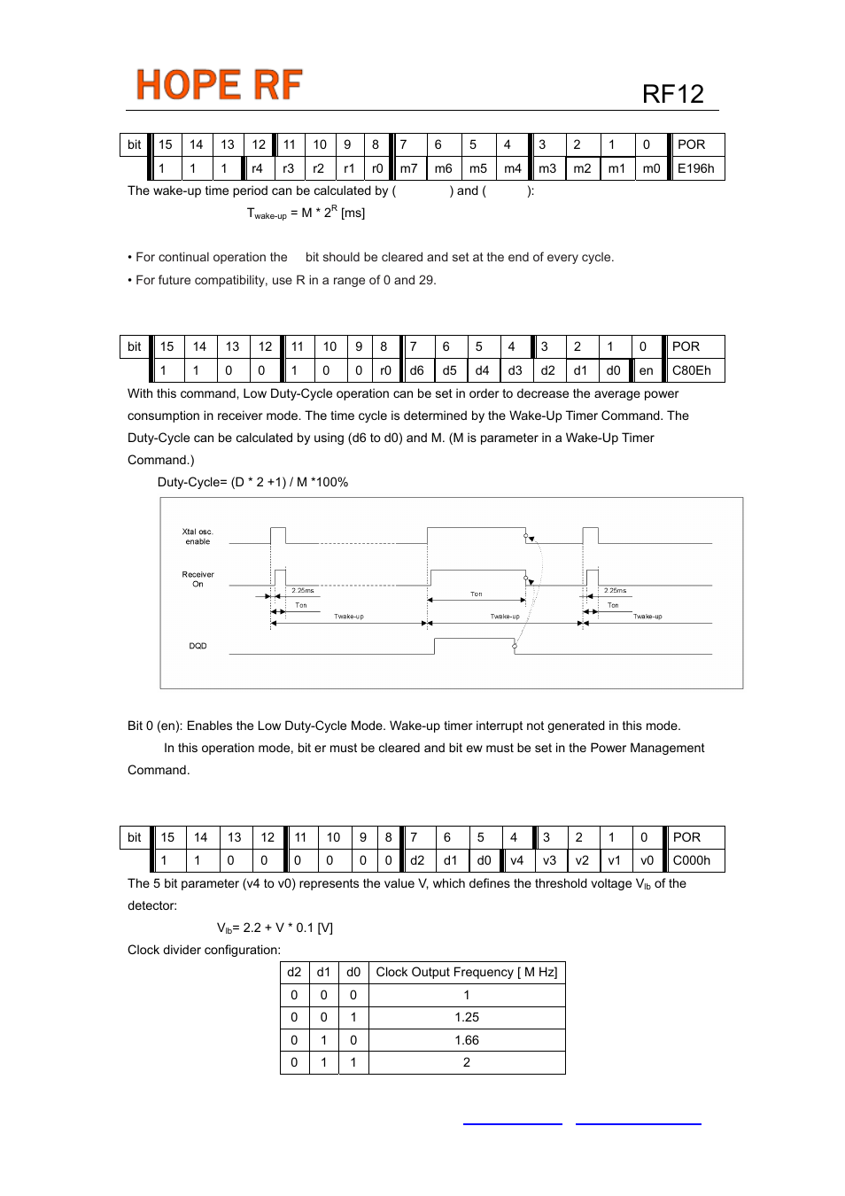 Rf12 | Rainbow Electronics RF12 User Manual | Page 22 / 31