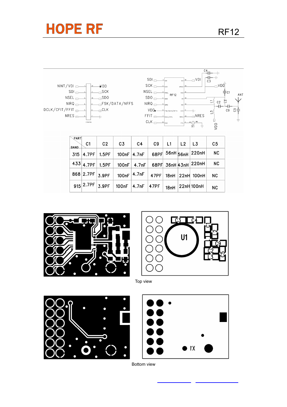 Reference designs, Rf12 | Rainbow Electronics RF12 User Manual | Page 27 / 31