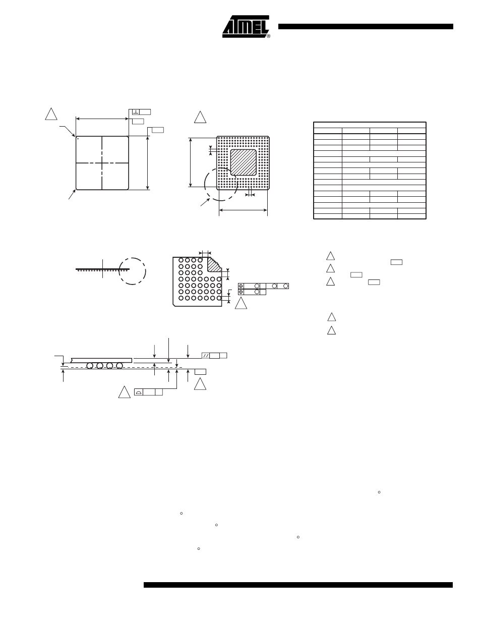Outline dimensions, Thermal and moisture characteristics | Rainbow Electronics TS81102G0 User Manual | Page 26 / 38
