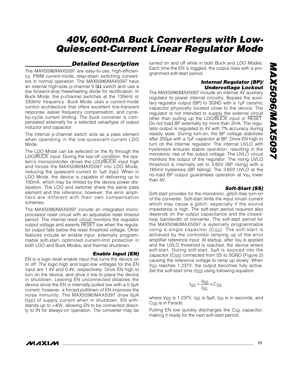 Detailed description | Rainbow Electronics MAX5097 User Manual | Page 11 / 20