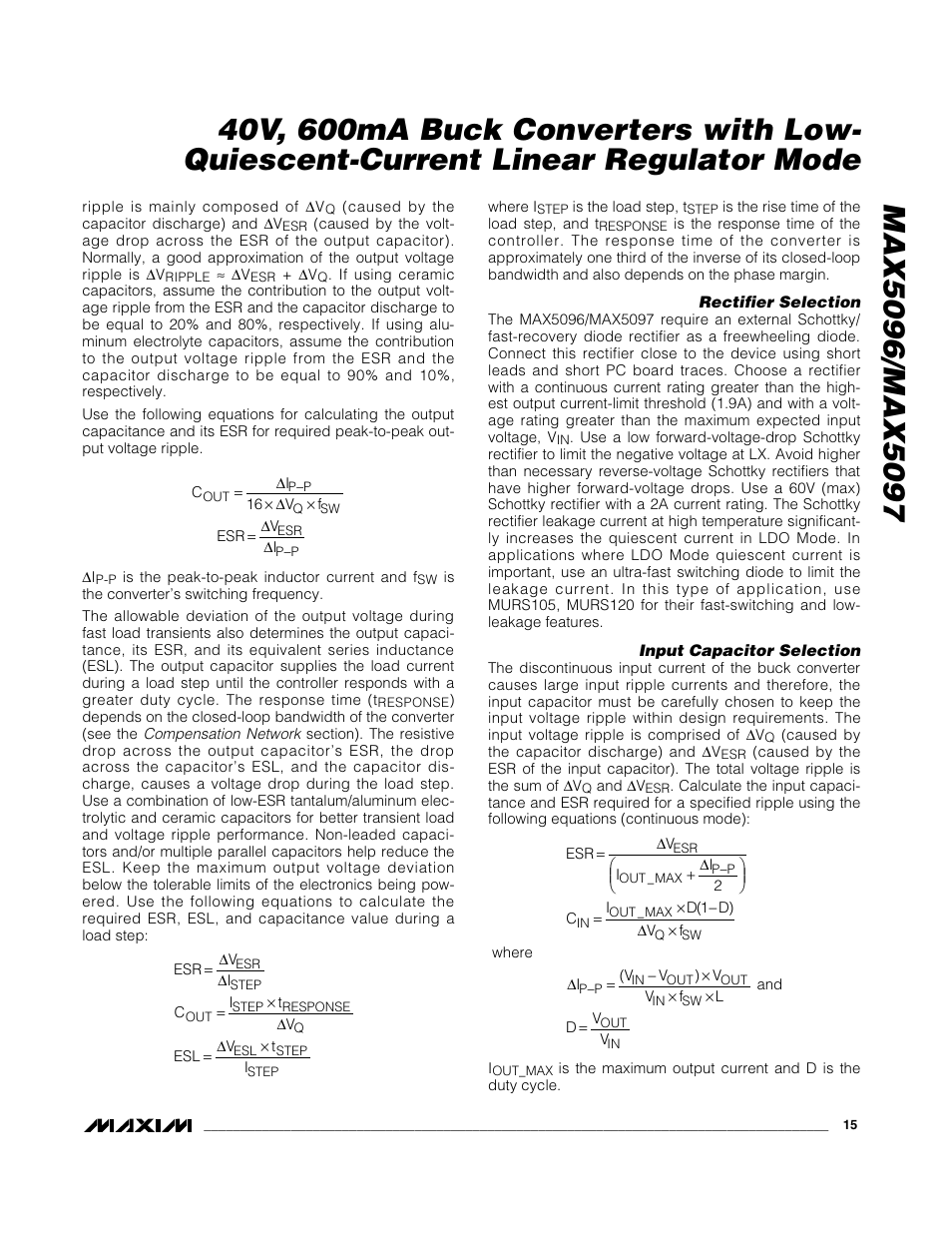 Rainbow Electronics MAX5097 User Manual | Page 15 / 20