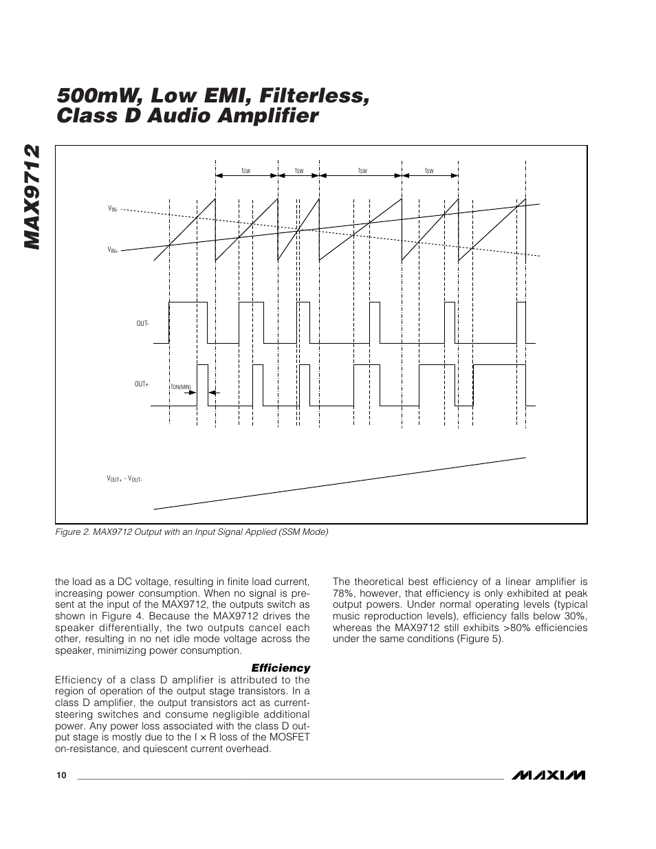 Rainbow Electronics MAX9712 User Manual | Page 10 / 18