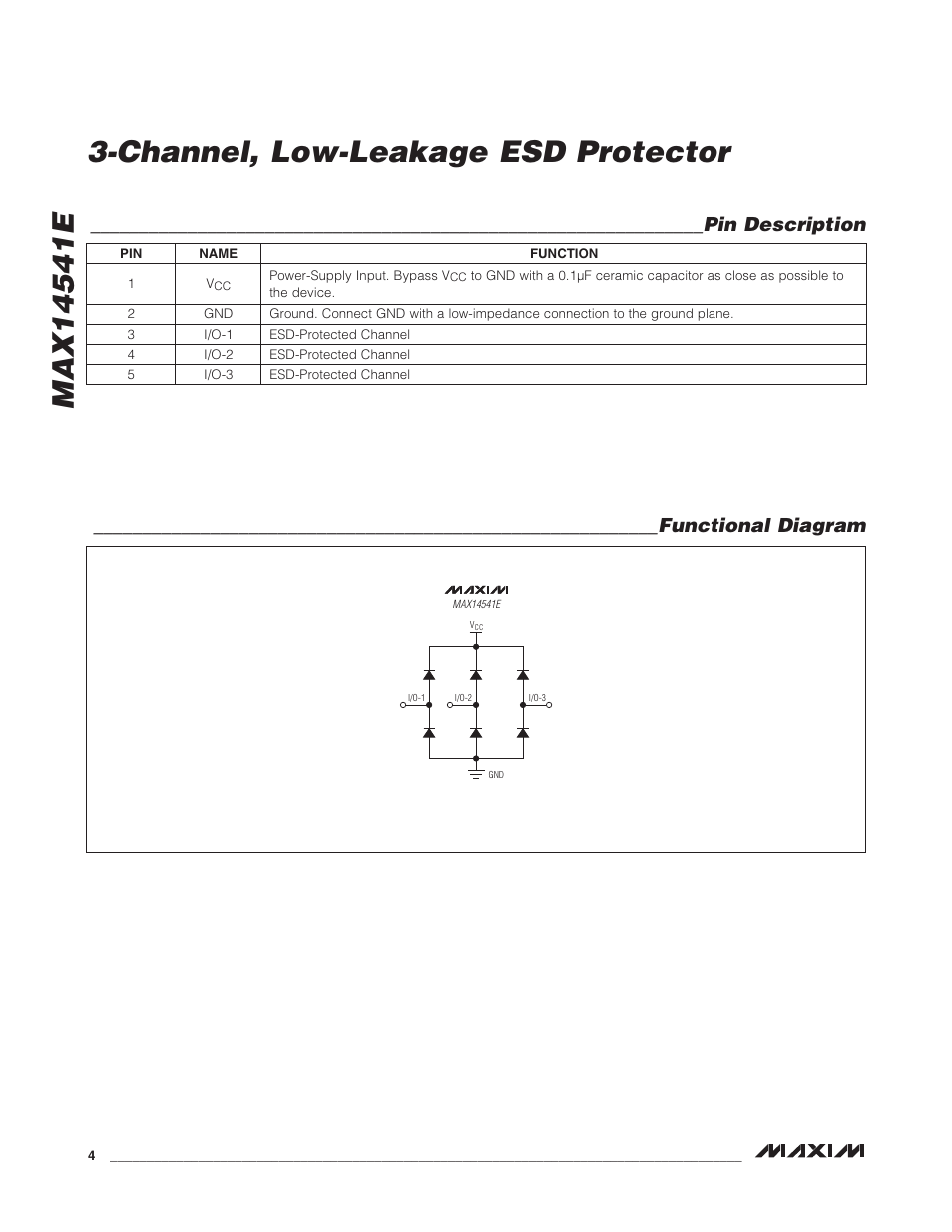 Rainbow Electronics MAX14541Е User Manual | Page 4 / 8