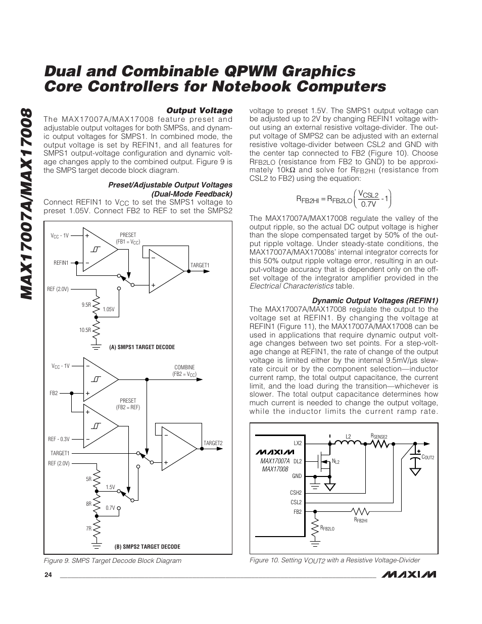 Output voltage | Rainbow Electronics MAX17008 User Manual | Page 24 / 36