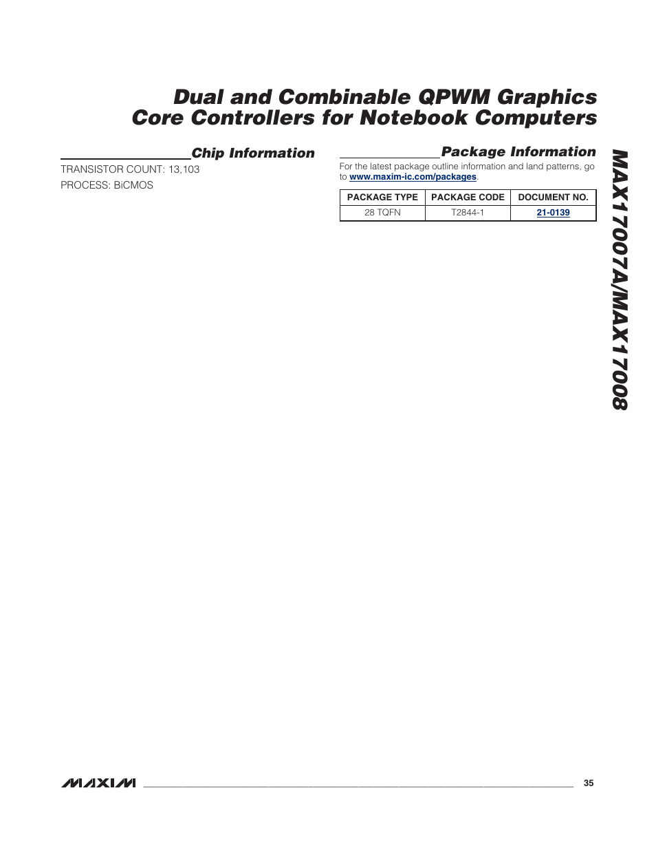 Rainbow Electronics MAX17008 User Manual | Page 35 / 36