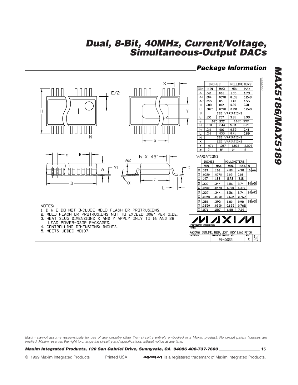 Rainbow Electronics MAX5189 User Manual | Page 15 / 15