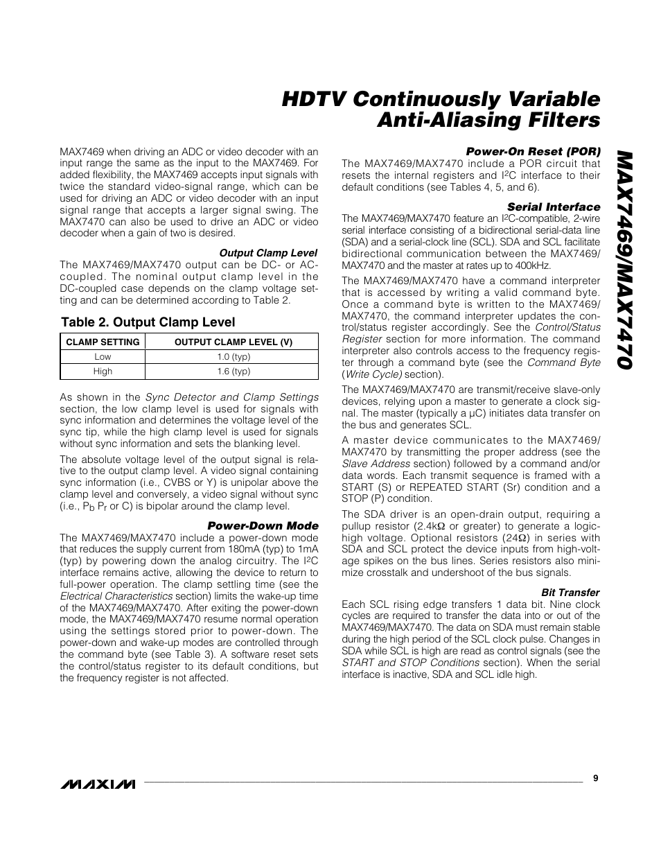 Rainbow Electronics MAX7470 User Manual | Page 9 / 17