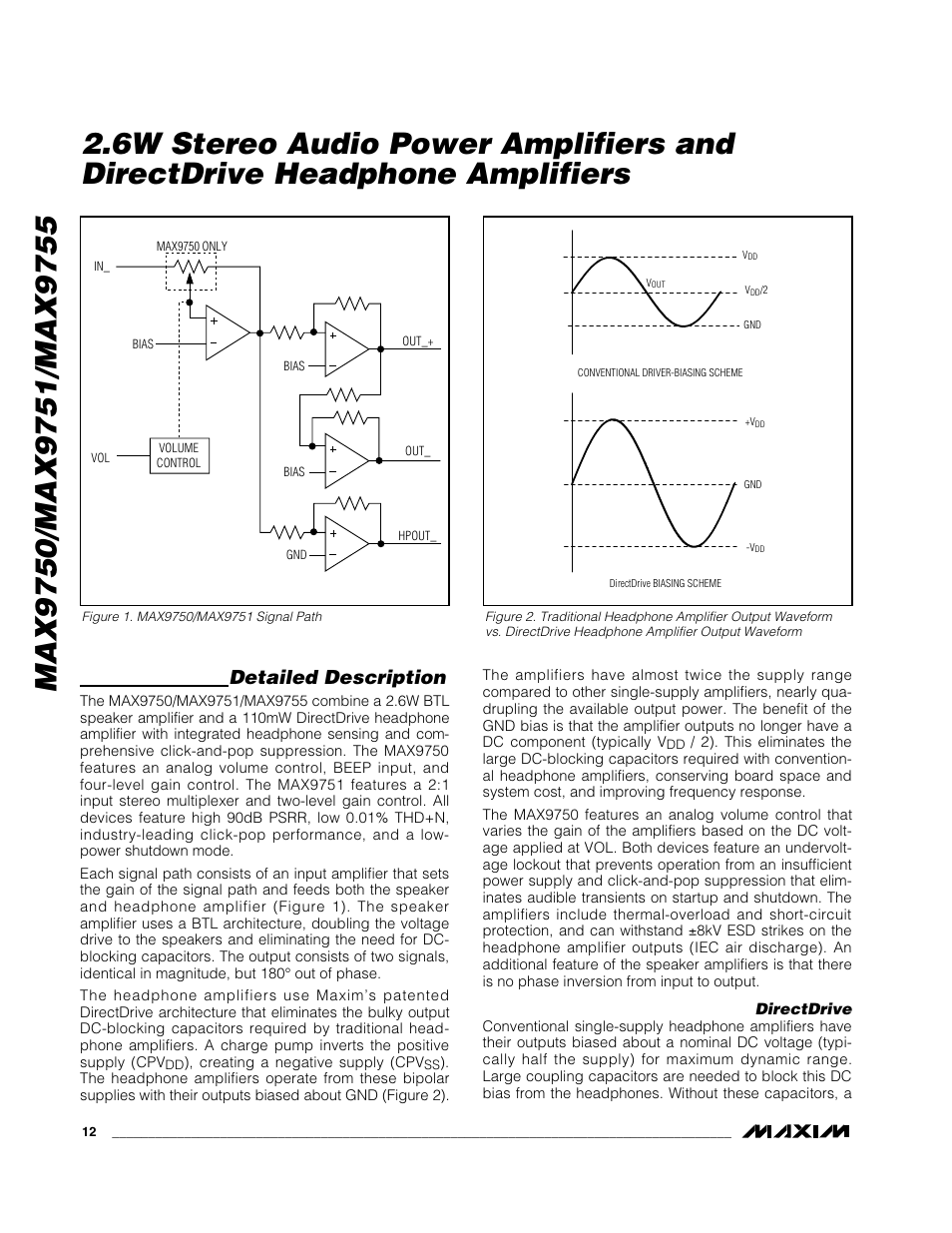Detailed description | Rainbow Electronics MAX9755 User Manual | Page 12 / 31