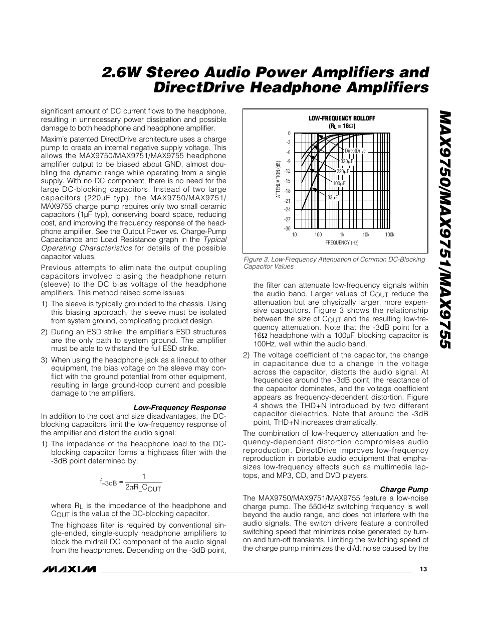 Rainbow Electronics MAX9755 User Manual | Page 13 / 31