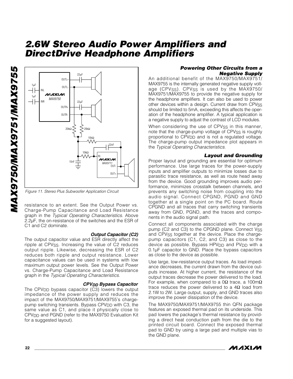 Rainbow Electronics MAX9755 User Manual | Page 22 / 31