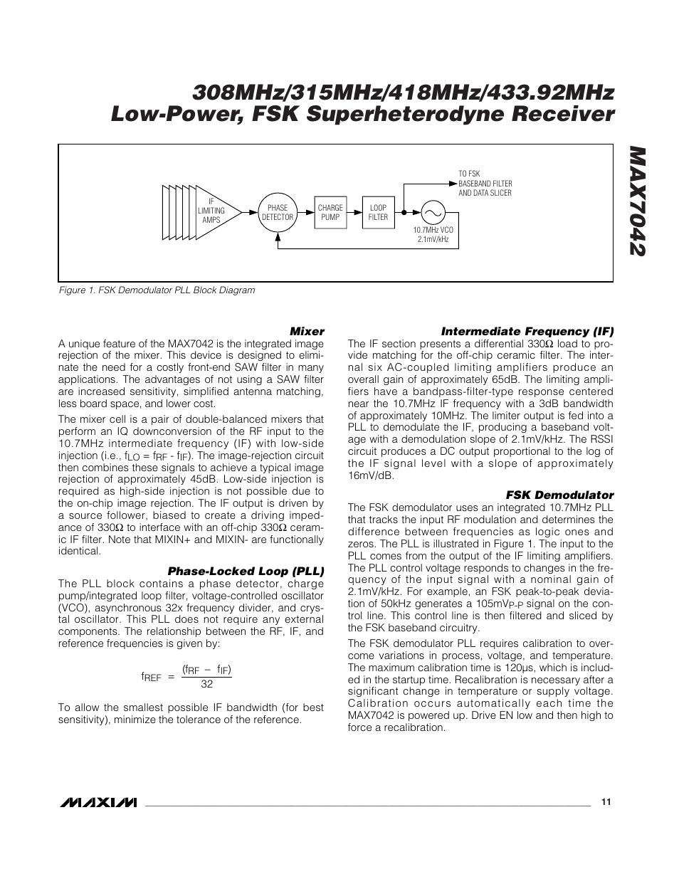 Rainbow Electronics MAX7042 User Manual | Page 11 / 18