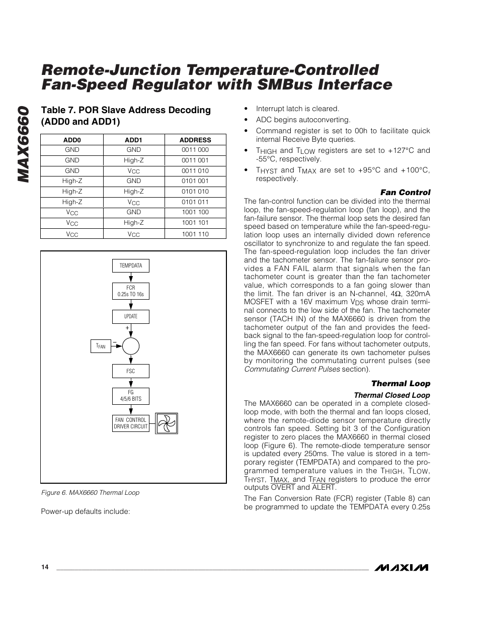 Rainbow Electronics MAX6660 User Manual | Page 14 / 21