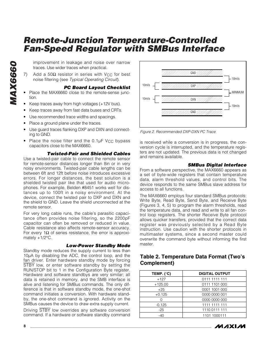 Rainbow Electronics MAX6660 User Manual | Page 8 / 21