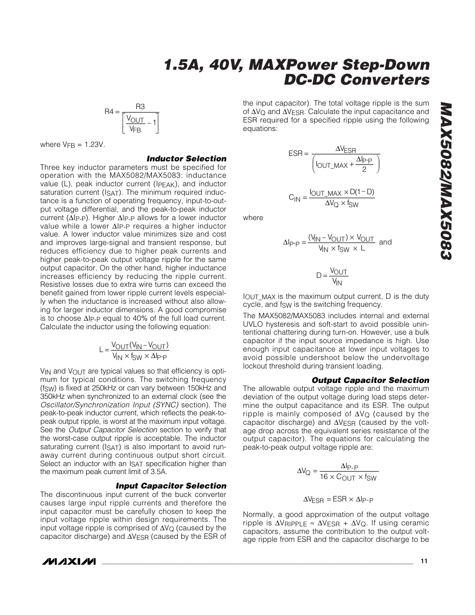 Rainbow Electronics MAX5083 User Manual | Page 11 / 18